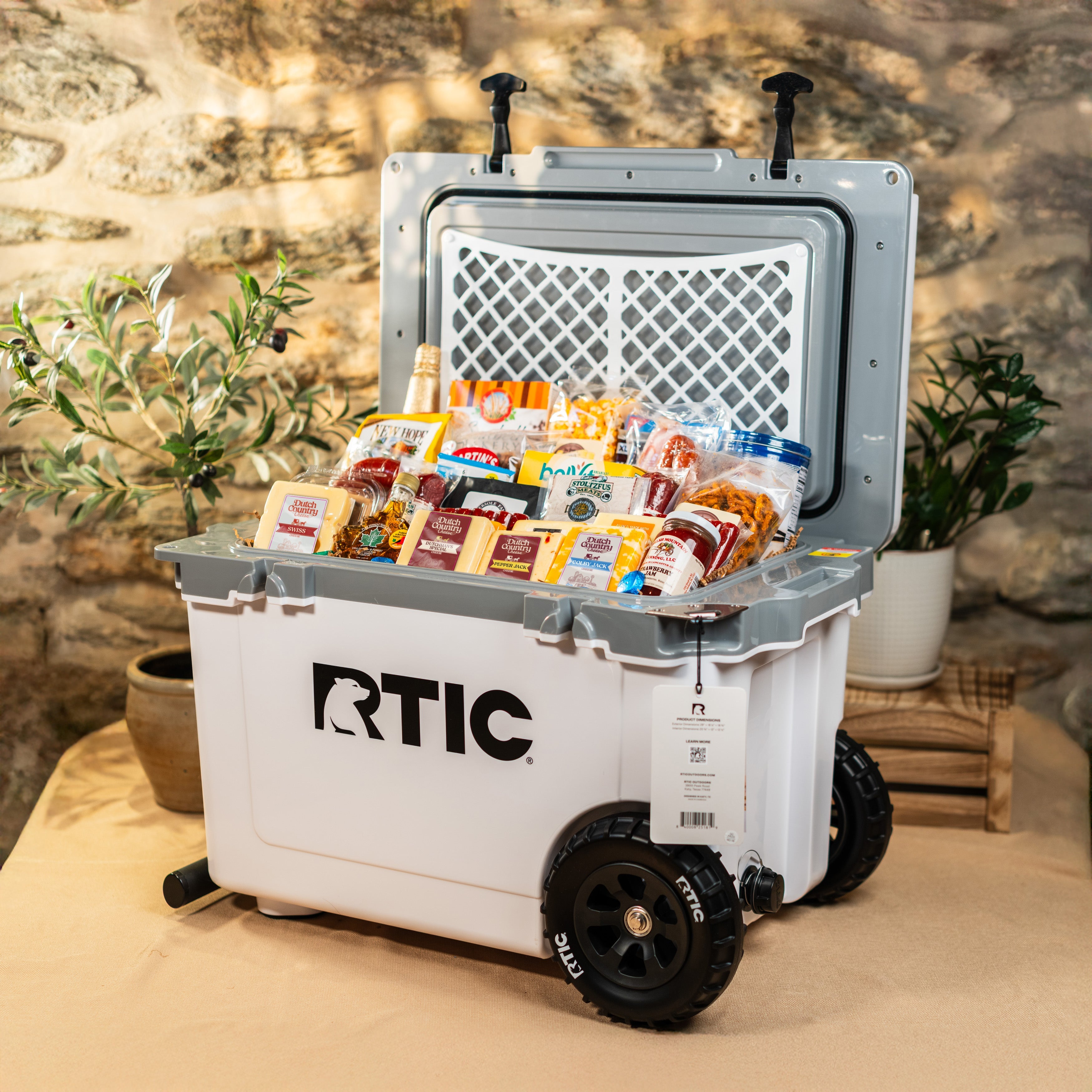 Rolling Country Wayfarer Gift Cooler - RTIC 52 Qt Wheeled – Dutch