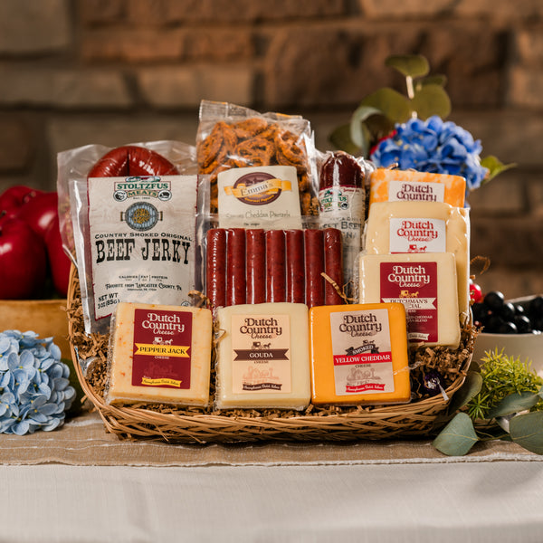 Deluxe Meat & Cheese Gift Basket