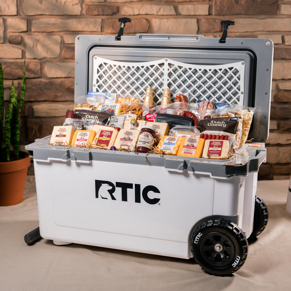 Rolling Market Gift Cooler - RTIC 72 Qt Wheeled