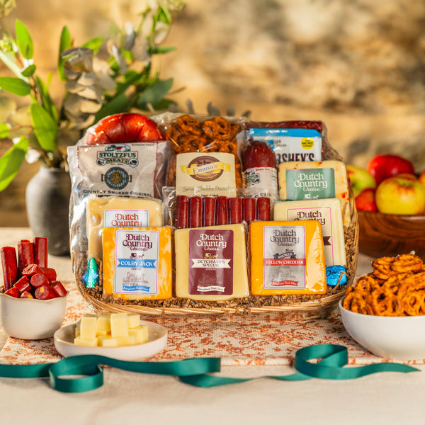 Deluxe Meat & Cheese Gift Basket